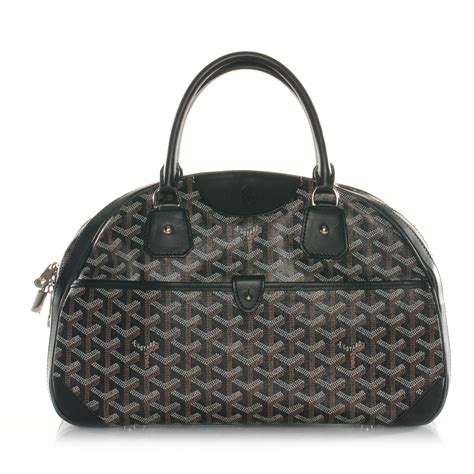 goyard st jeanne|GOYARD Goyardine Saint Jeanne MM Bowler Black.